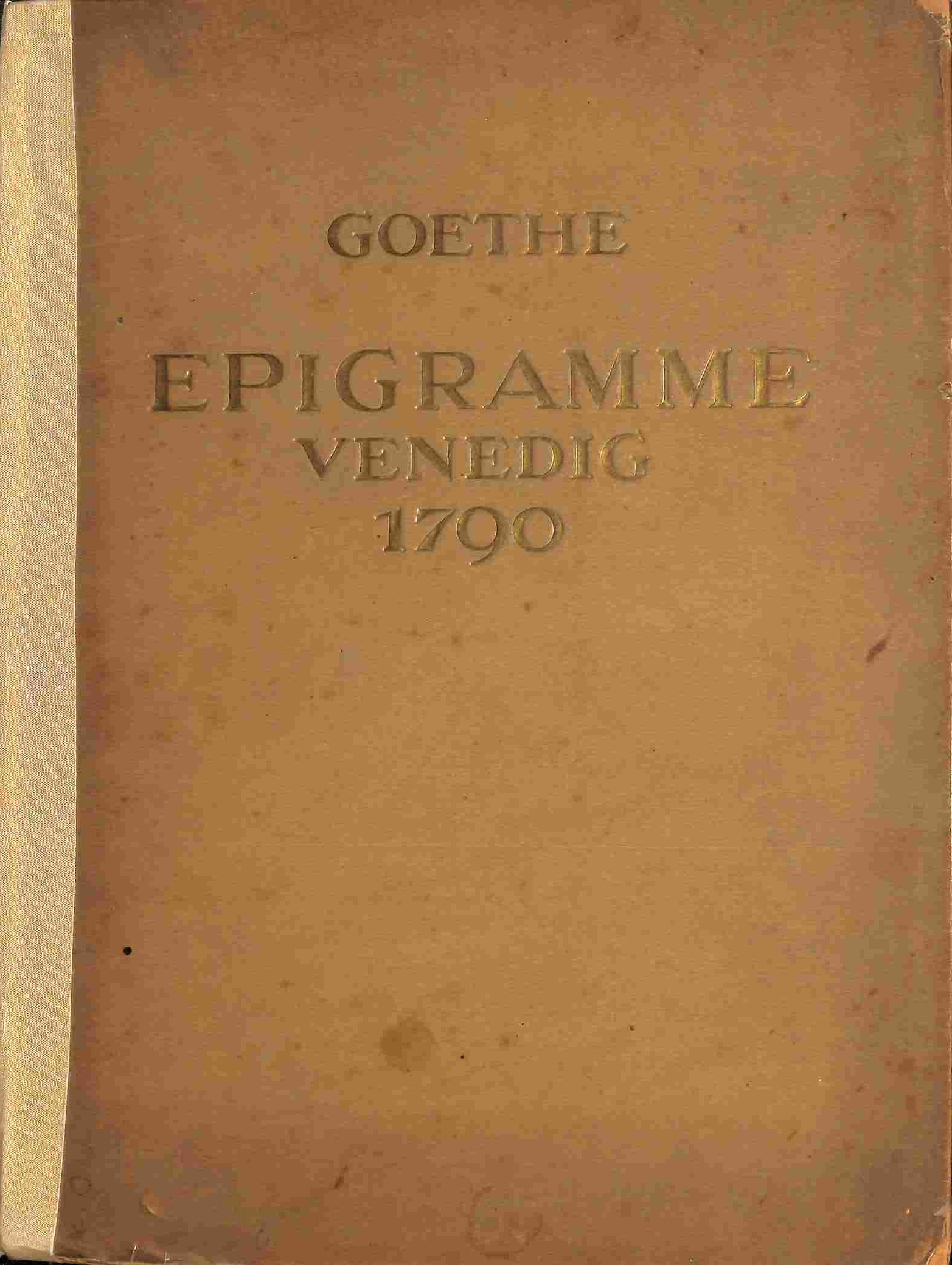 Epigramme Venedig 1790. Original lithographien Hermann Gehri